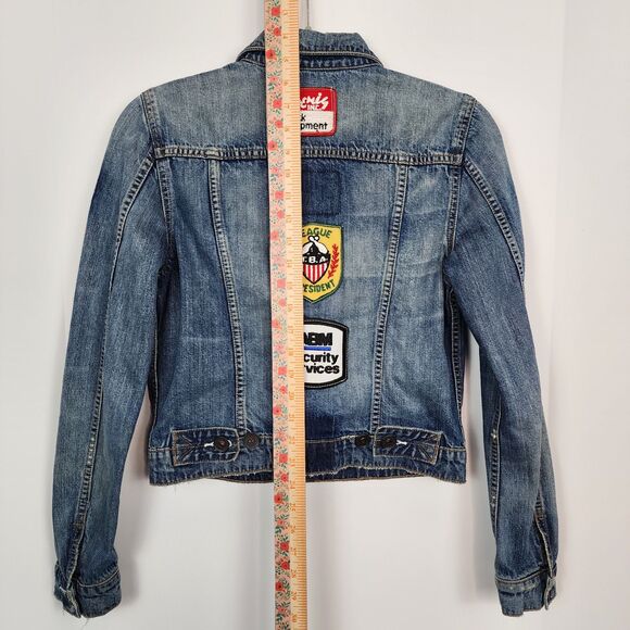 Talley HTF Patch Denim Jacket Size S NWOT - Picture 11 of 11